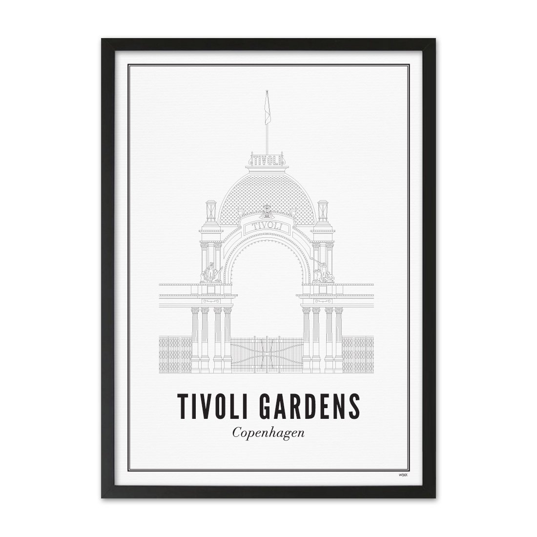 Poster van Kopenhagen - Tivoli | WIJCK. 